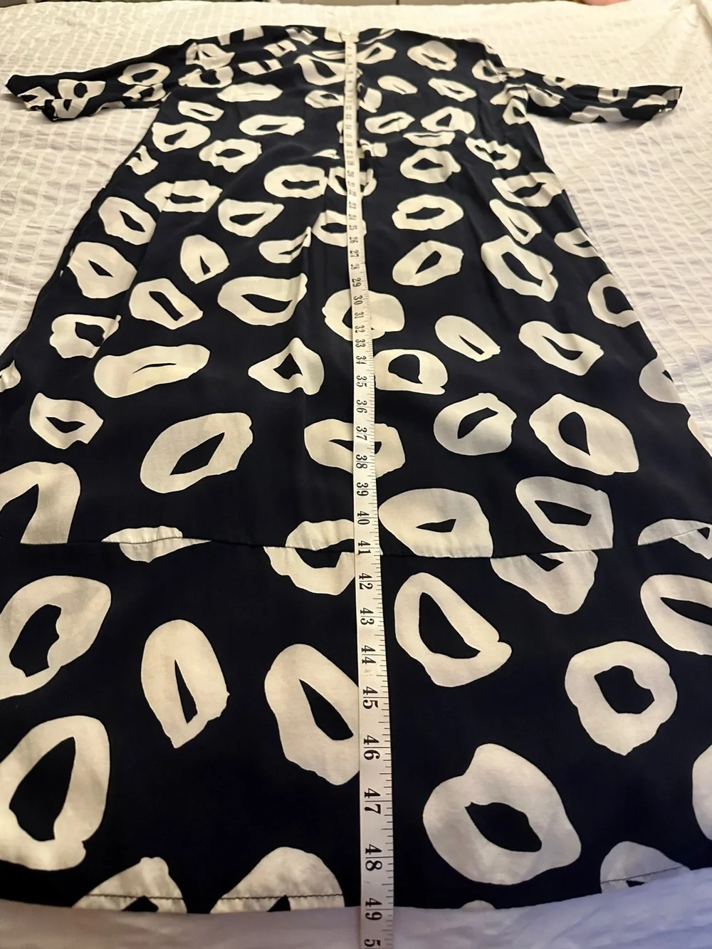 NWOT WHISTLES Black & White Marisa Loop Print Shirt Dress Abstract Contemporary